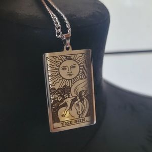 The Sun Tarot Card necklace